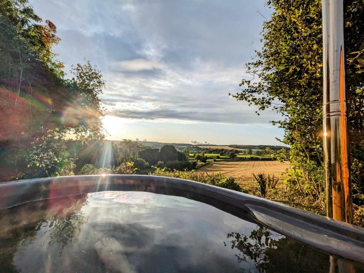 Romantic Nature Retreat, Luxury Glamping & Stargazing Views - Dragonfly Shepherd Hut Yarpole Экстерьер фото