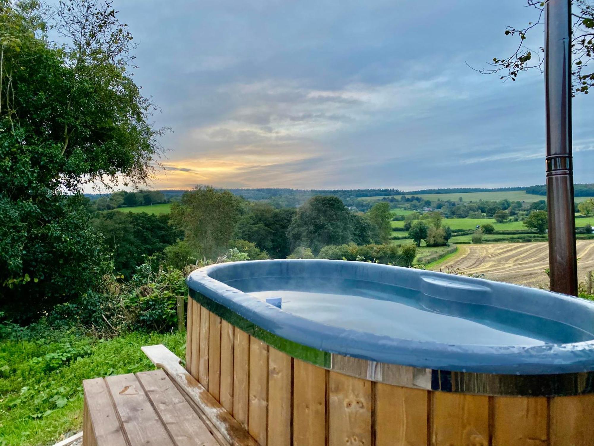 Romantic Nature Retreat, Luxury Glamping & Stargazing Views - Dragonfly Shepherd Hut Yarpole Экстерьер фото